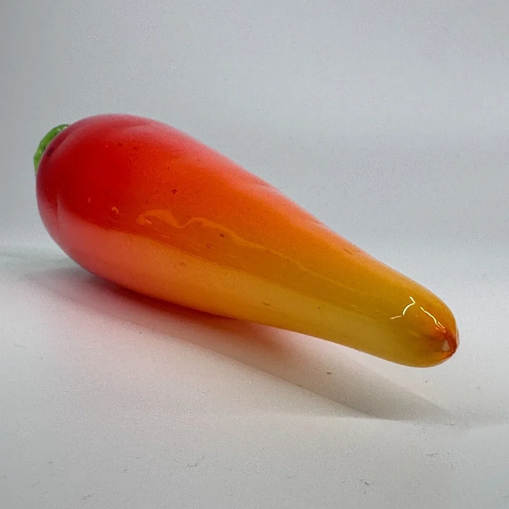Blenko Hand Blown Glass Grapes Corn Egg Plant Carrot MCM Vintage Art Glass Lot 4